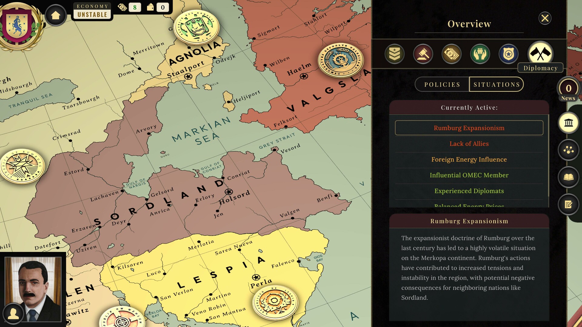Suzerain — capture de gameplay 3