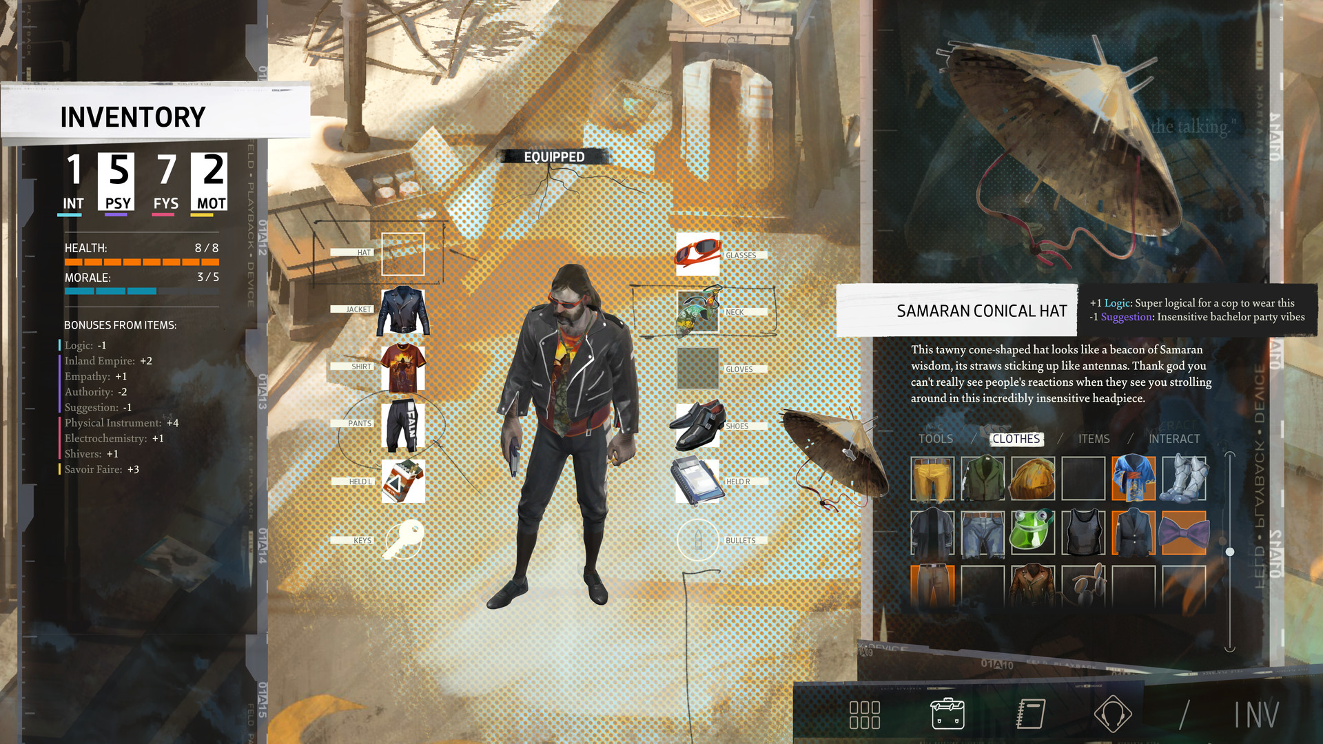 Disco Elysium — capture de gameplay 3